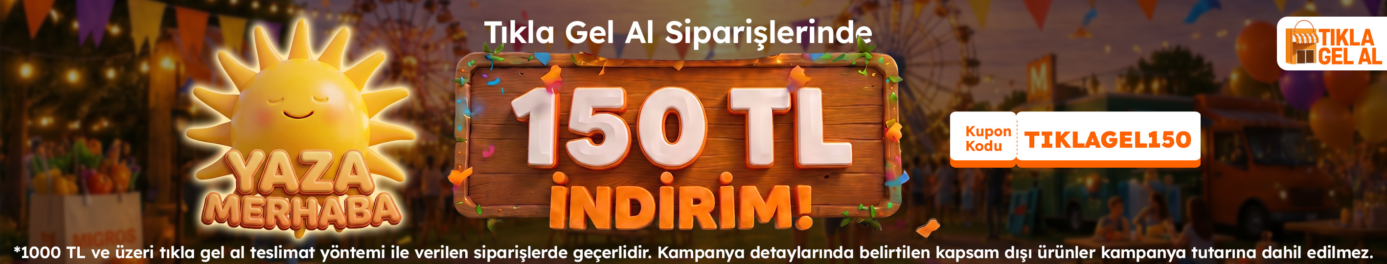 Migros Sanal Market: Tıkla Gel Al 1000/150 TL İndirim! - Görsel 1