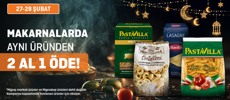 Migros makarnalarda ve kırtasiye ürünlerinde aynı üründen 2 al 1 öde