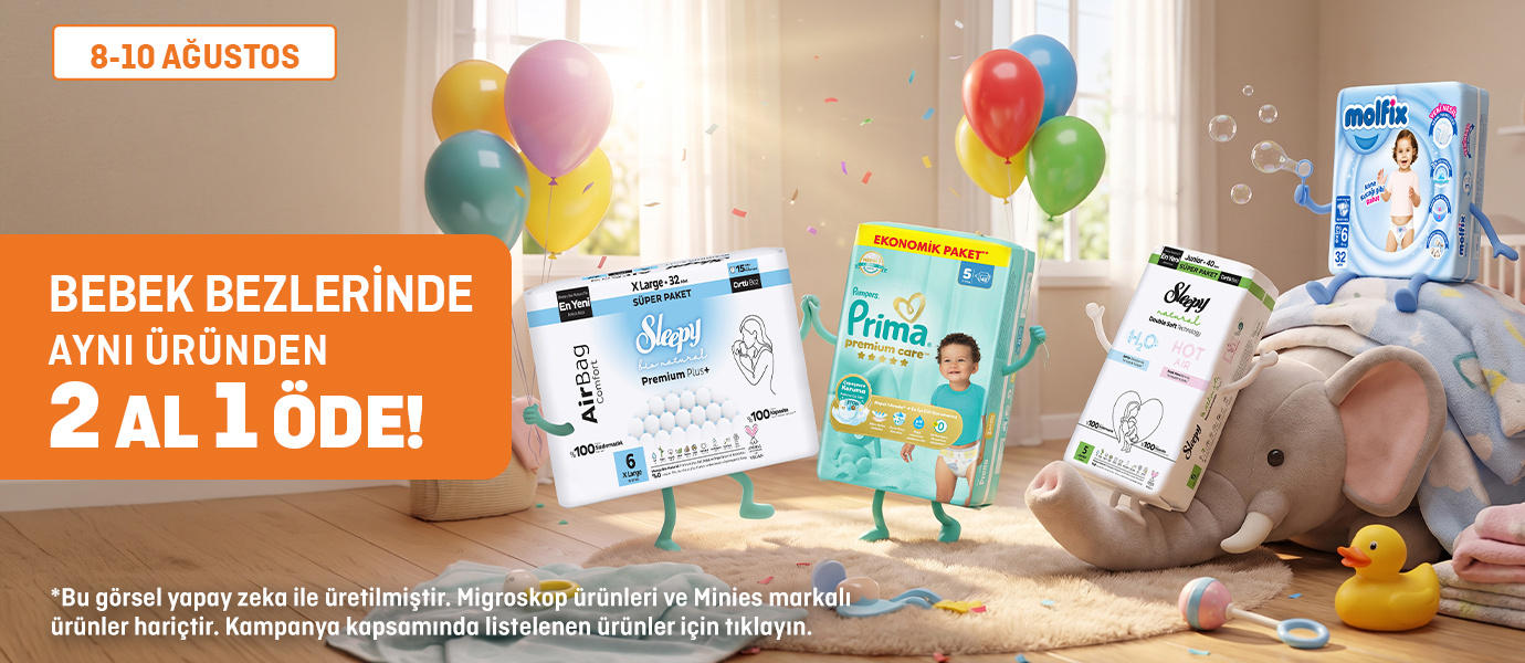 Migros Bebek Bezlerinde 2 AL 1 ÖDE
