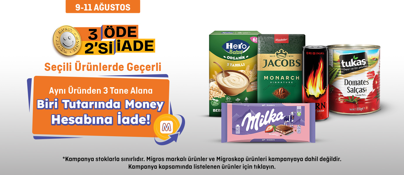 Migros  3 Al 2'si Money İade