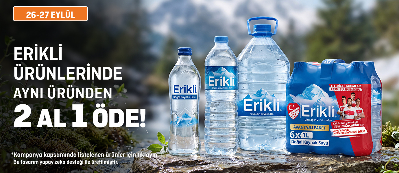 Migros Erikli Ürünlerinde 2 Al 1 Öde Kampanyası