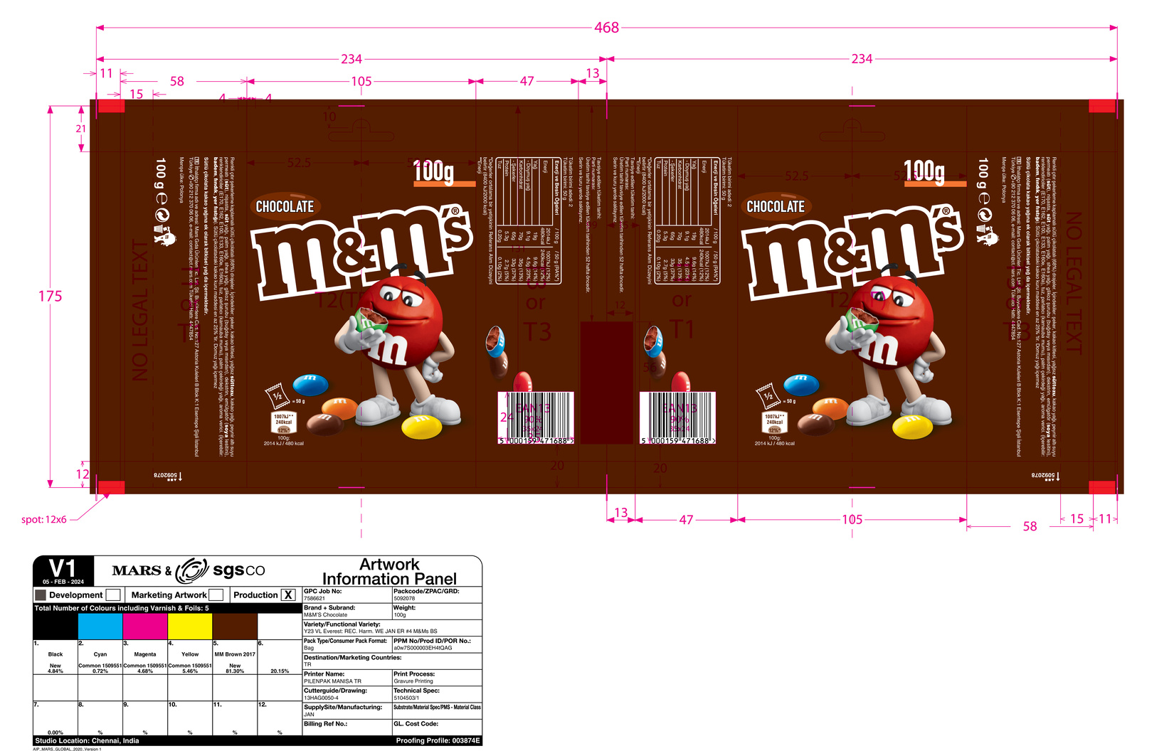 M&M's Çikolatalı Draje 100 G - Migros