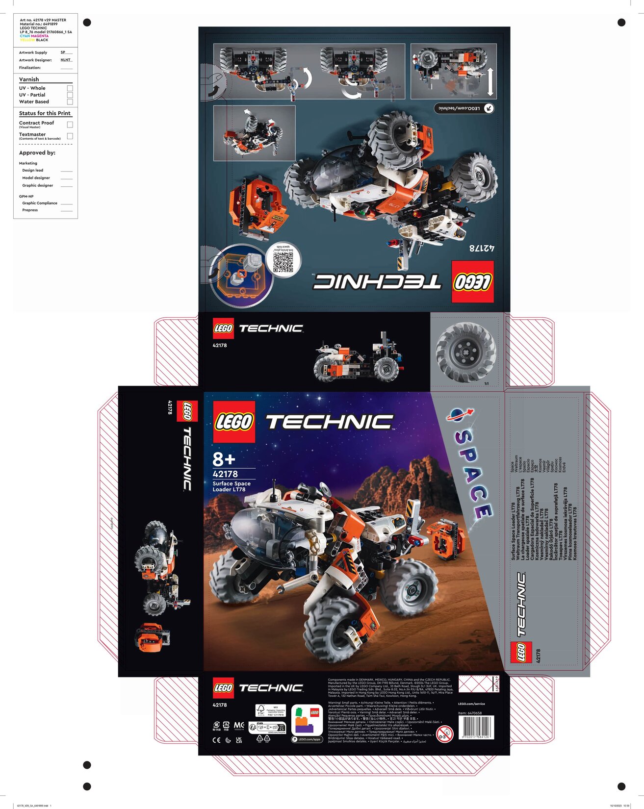 Lego Technic 42178 Yüzey Uzay Yükleyicisi Lt78 8+ Yaş - Migros