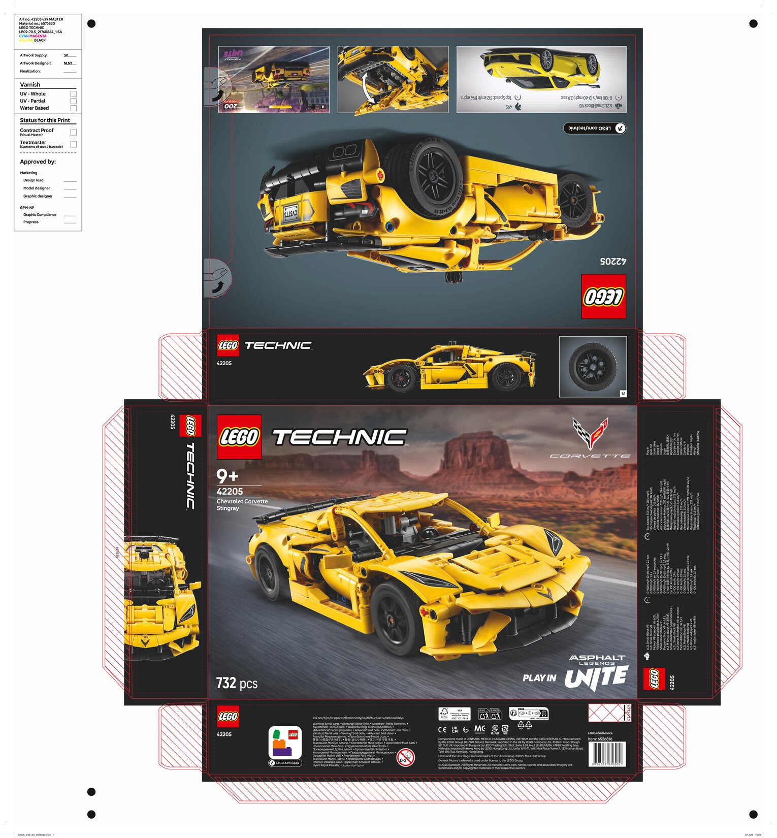 Lego 42205 Technic Chevrolet Corvette Stingray - Migros