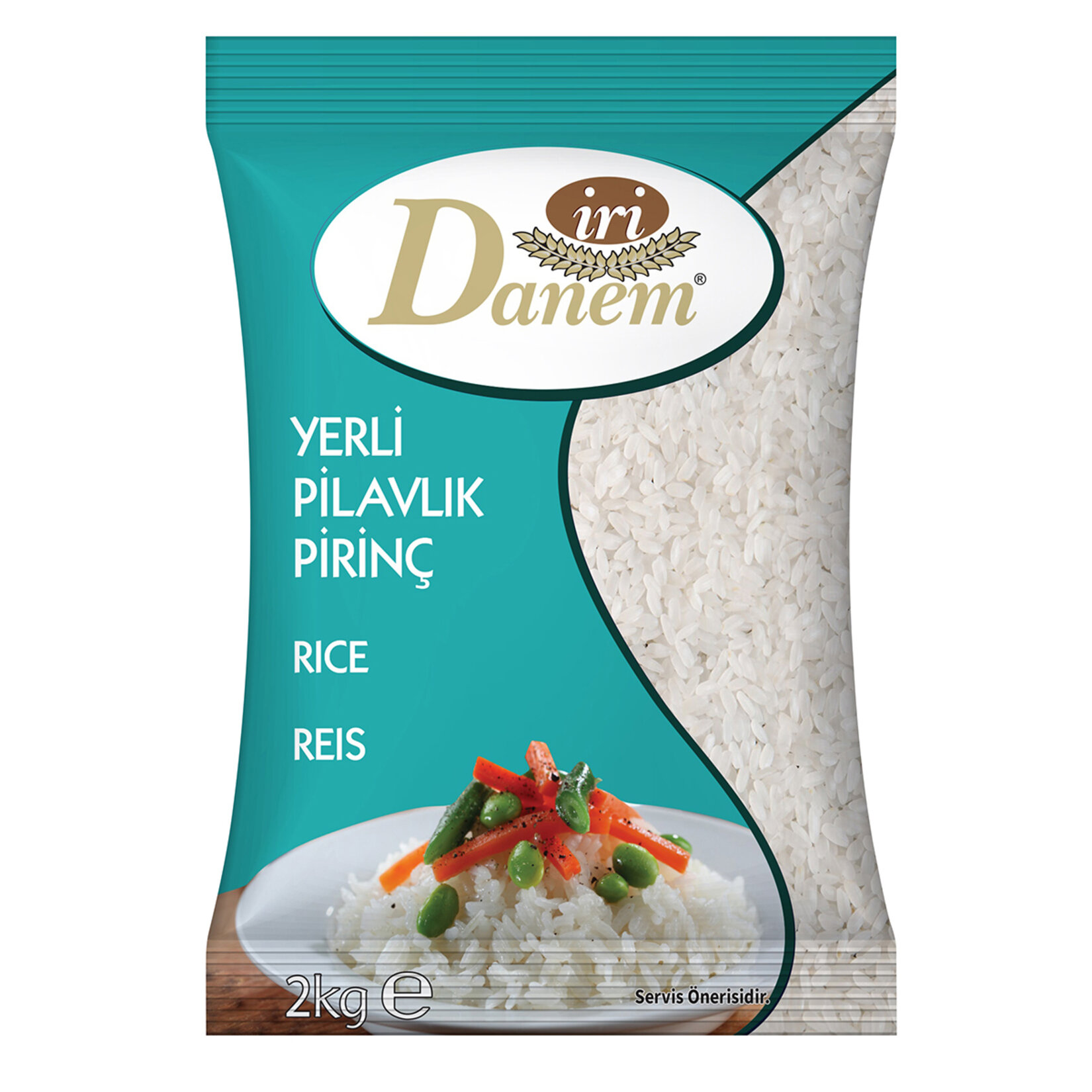 İri Danem Yerli Pilavlık Pirinç 2 Kg