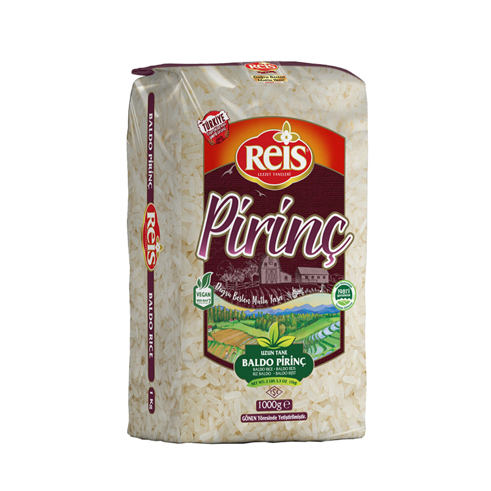 Reis Gönen Baldo Pirinç 1 Kg