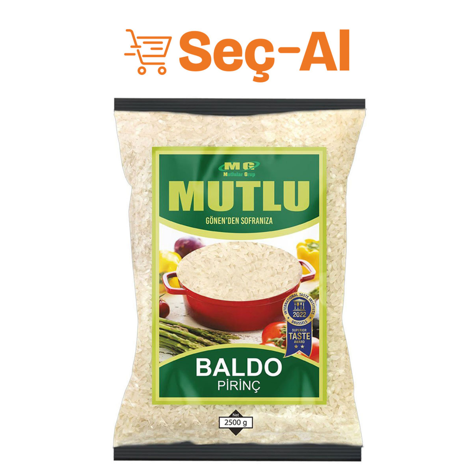 Mg Mutlu Baldo Pirinç 2,5 Kg