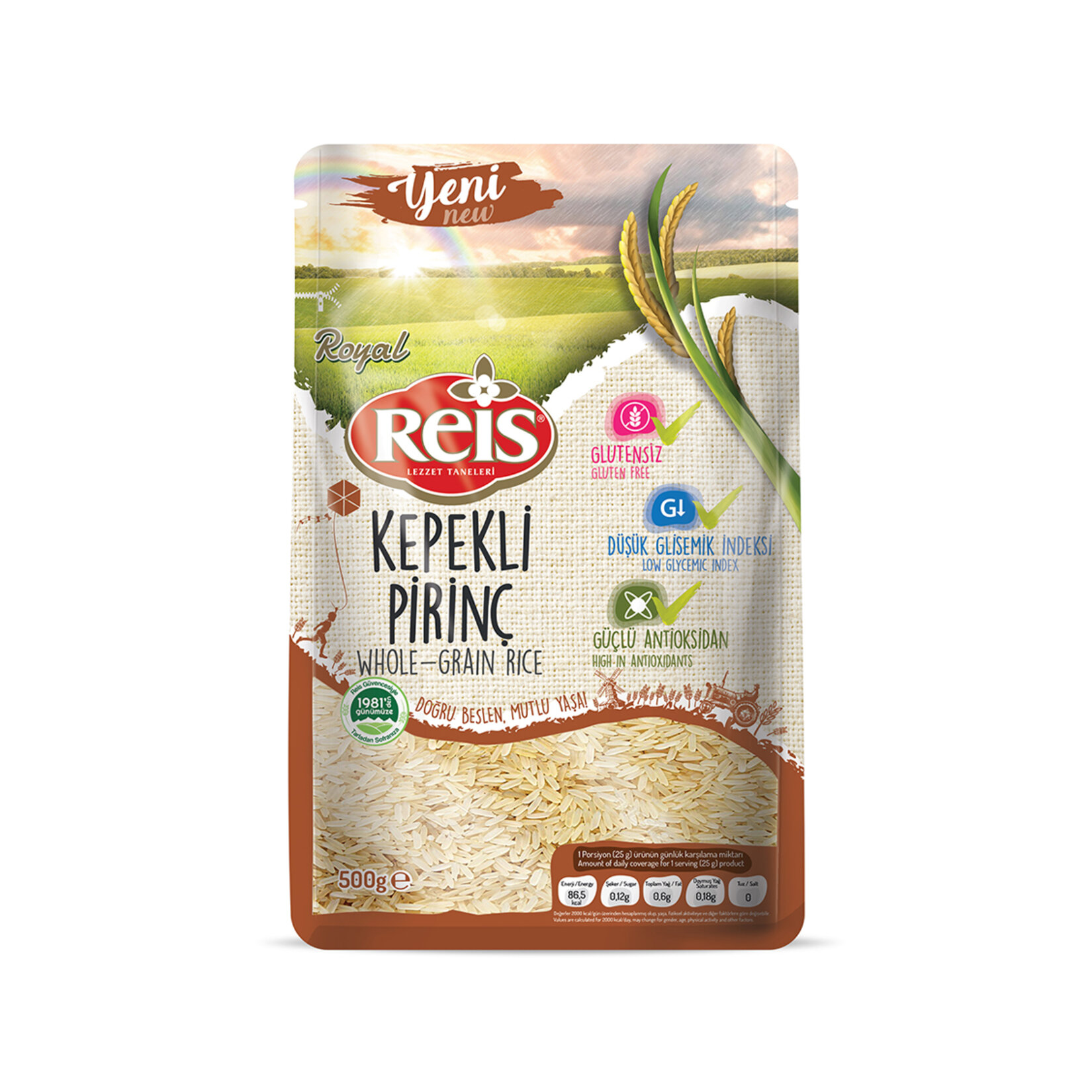 Reis Royal Kepekli Pirinç 500 G