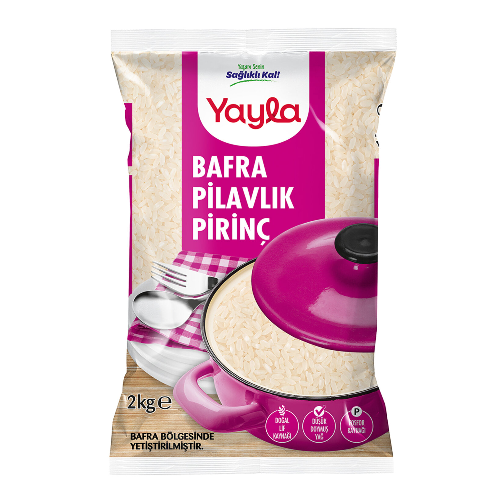 Yayla Pilavlık Pirinç 2 Kg (Bafra Bölgesi Mahsulü)