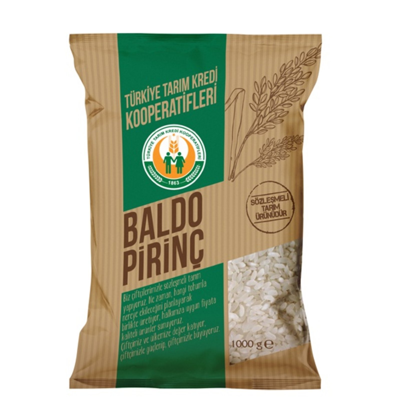 Tarım Kredi Birlik Baldo Pirinç 1 Kg