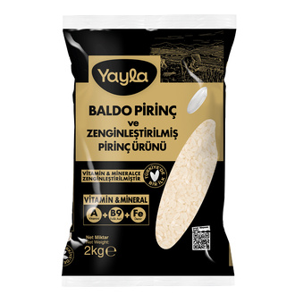 Yayla Ekstra Zenginleştirilmiş Baldo Pirinç 2 Kg