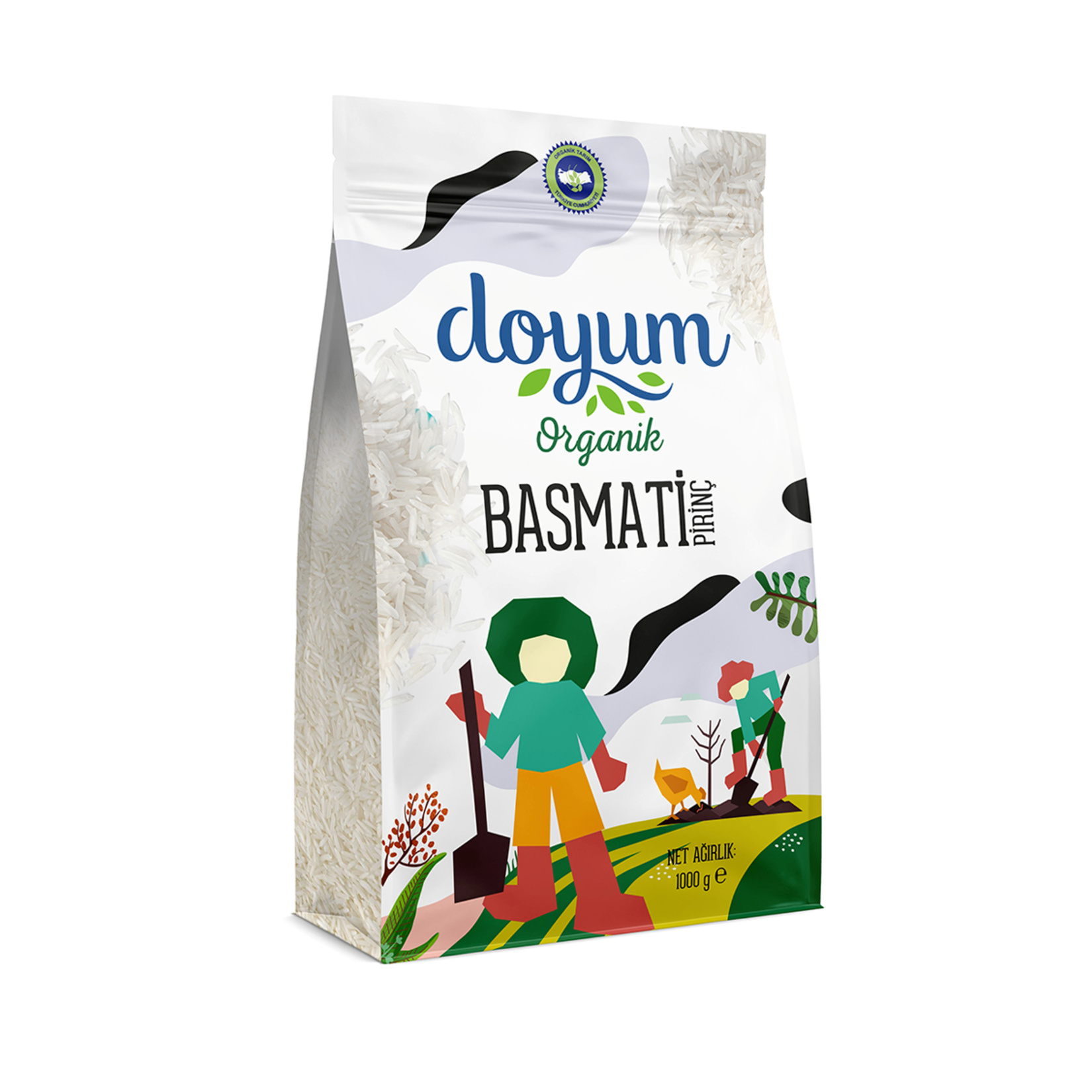 Doyum Organik Basmatı Pirinç 1 Kg