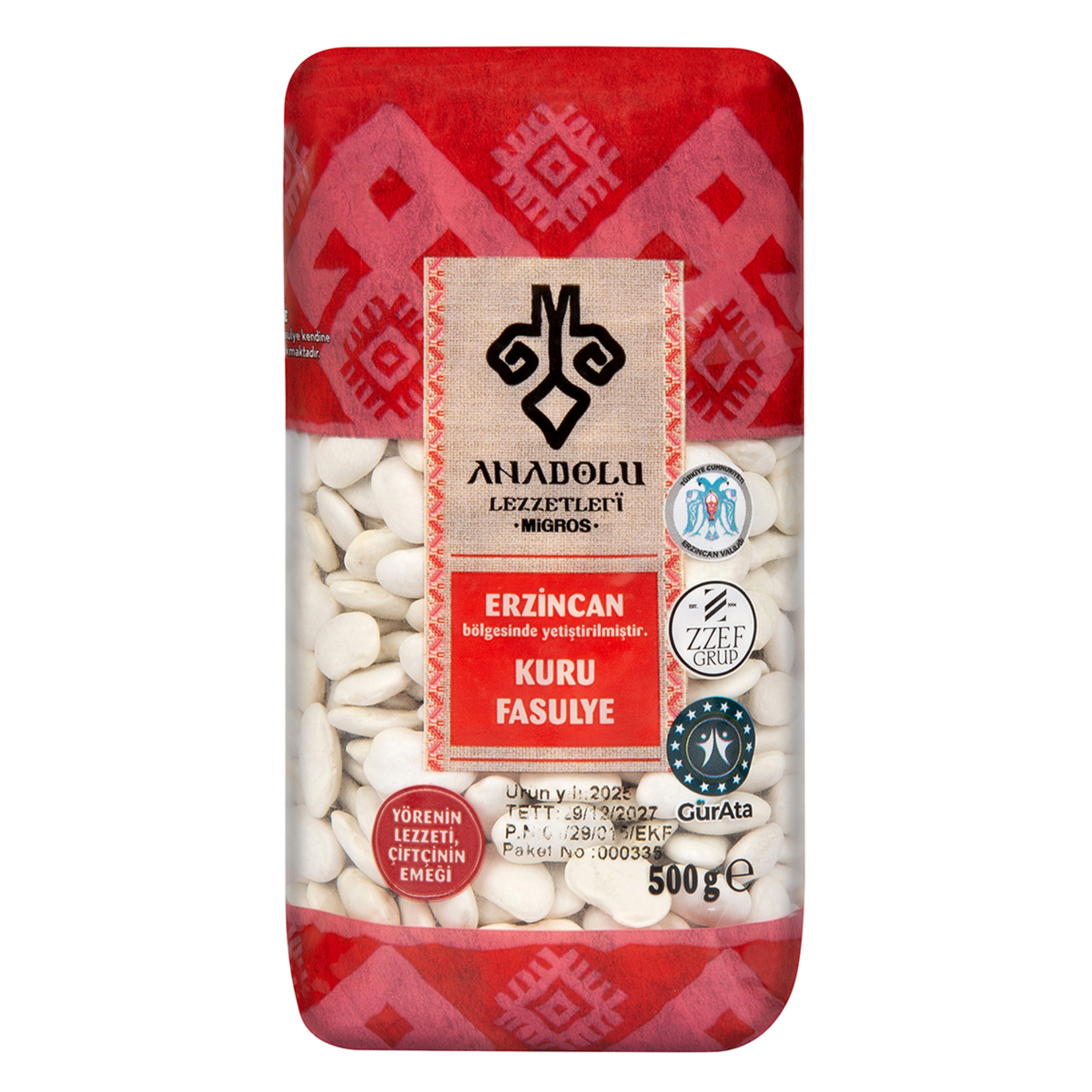 Anadolu Lezzetleri Erzincan Fasulye 500 G