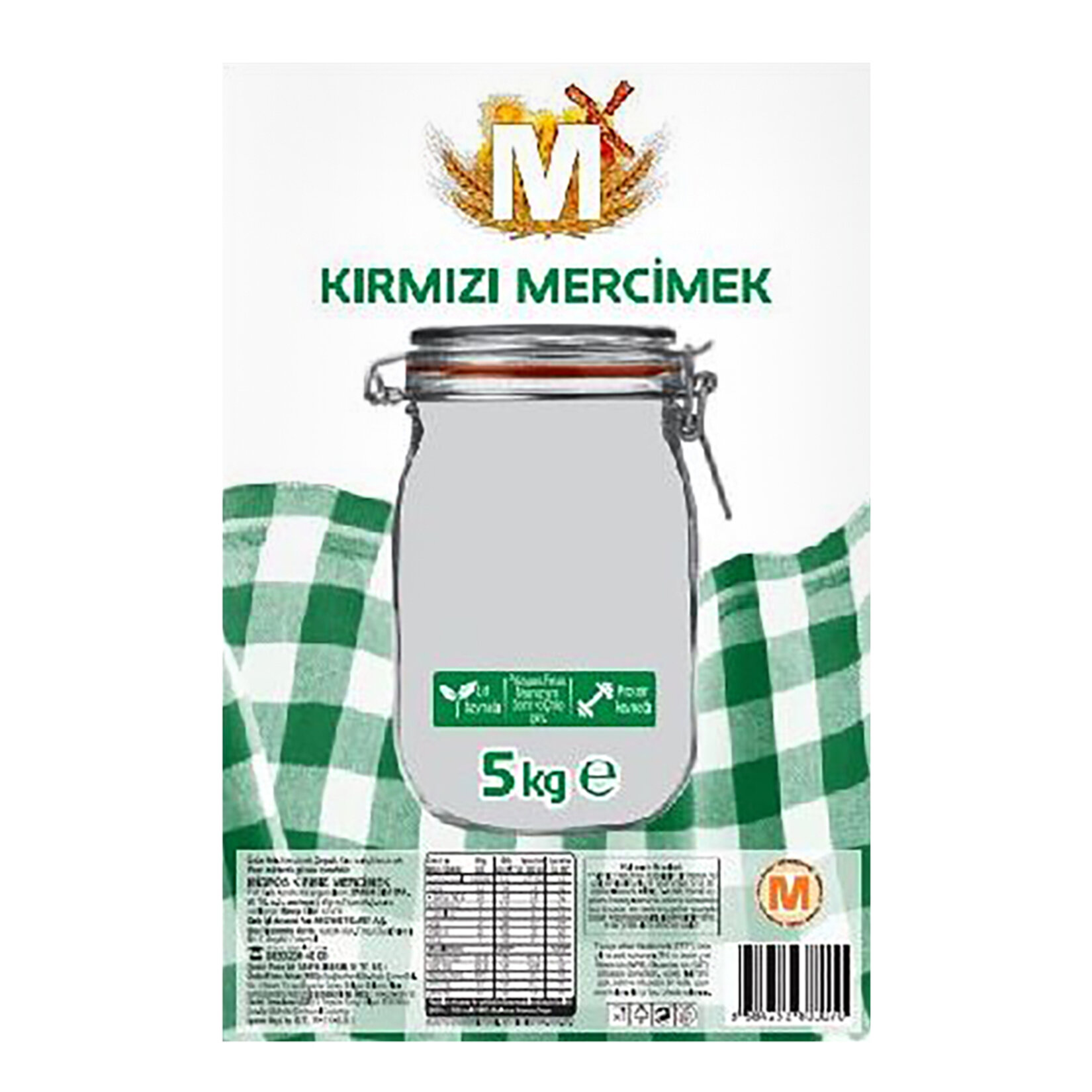 Migros Kırmızı Mercimek 5 Kg