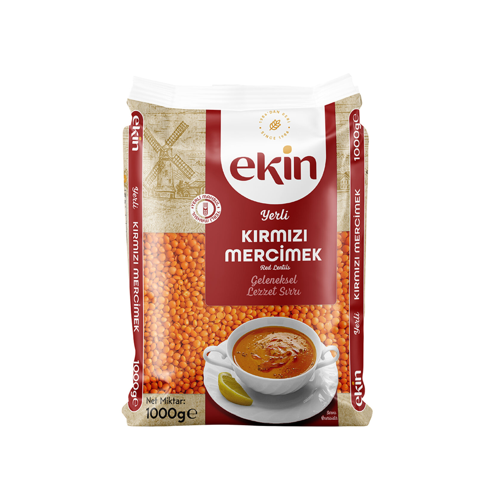 Ekin Kırmızı Mercimek 1 Kg