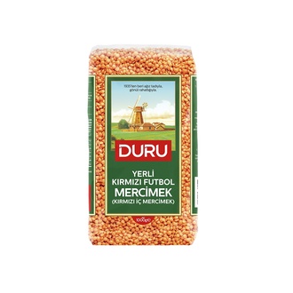 Duru Yerli Kırmızı Futbol Mercimek 1 kg