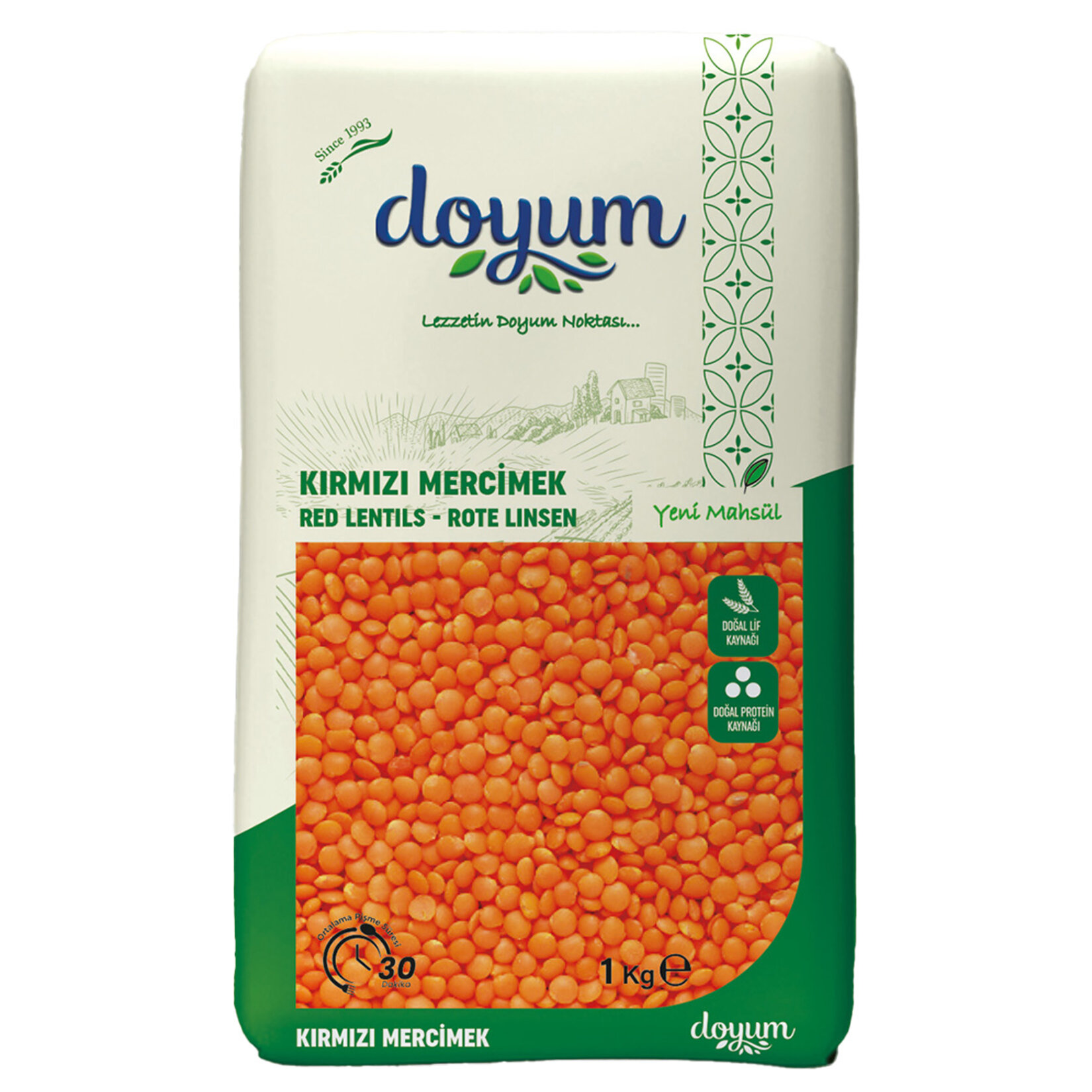 Doyum Kırmızı Mercimek 1 Kg