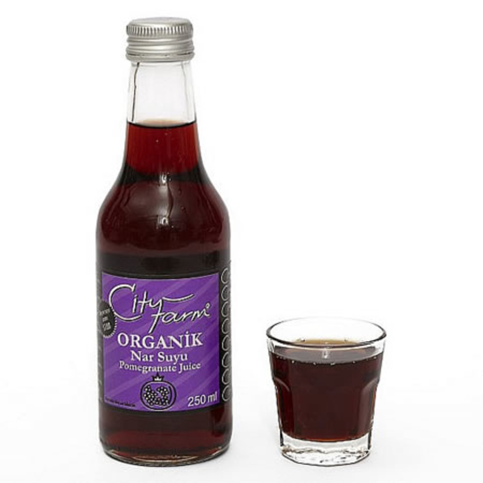 City Farm Organik %100 Nar Suyu Cam 250 Ml
