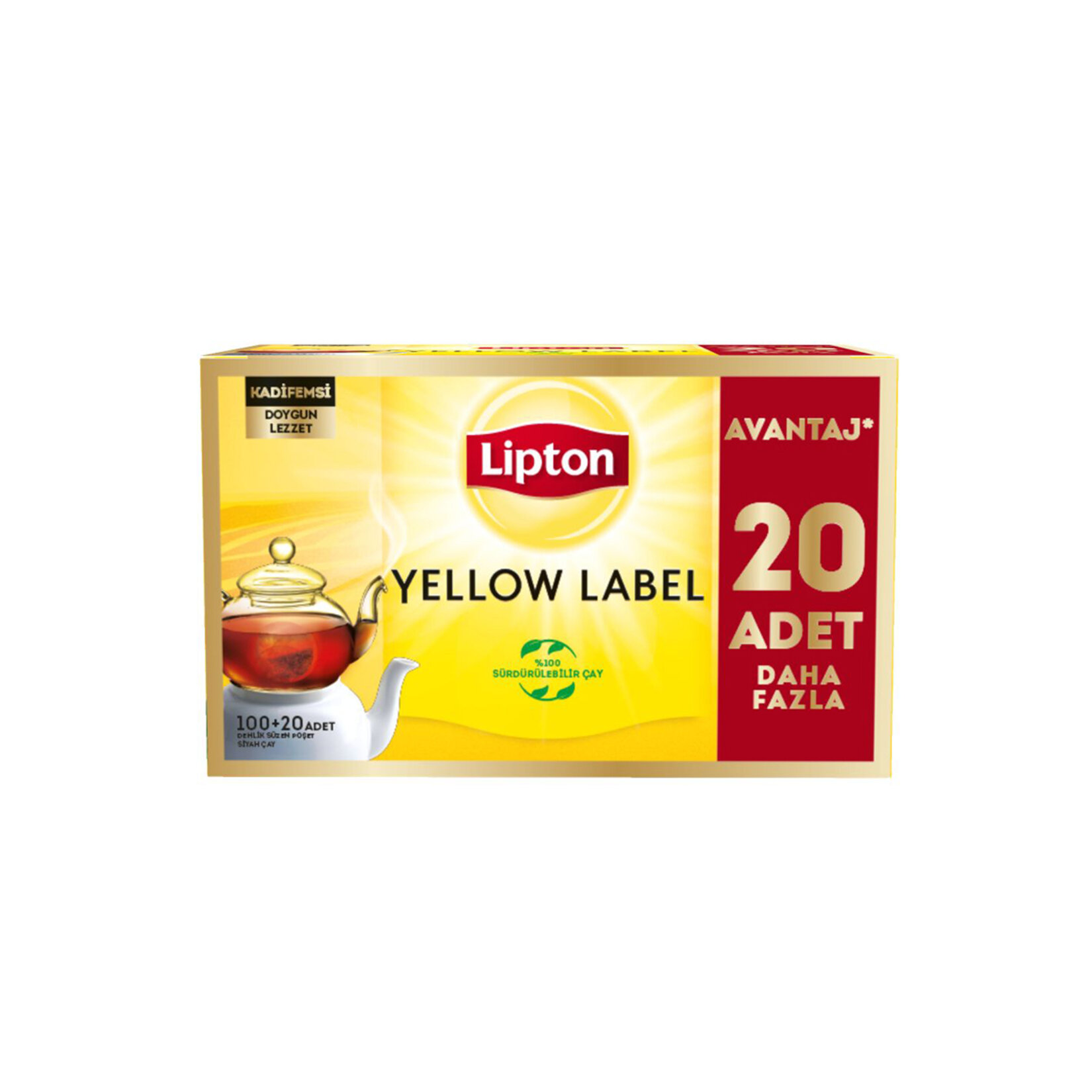Lipton Yellow Label 120'li Demlik Poşet Çay 384 G