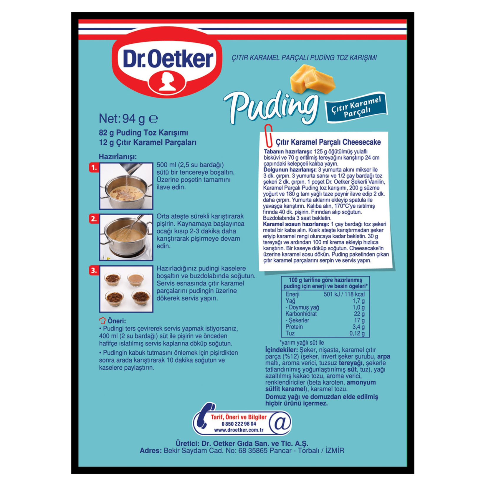 Dr.Oetker Karamel Parçalı Puding 94 G - Görsel 2