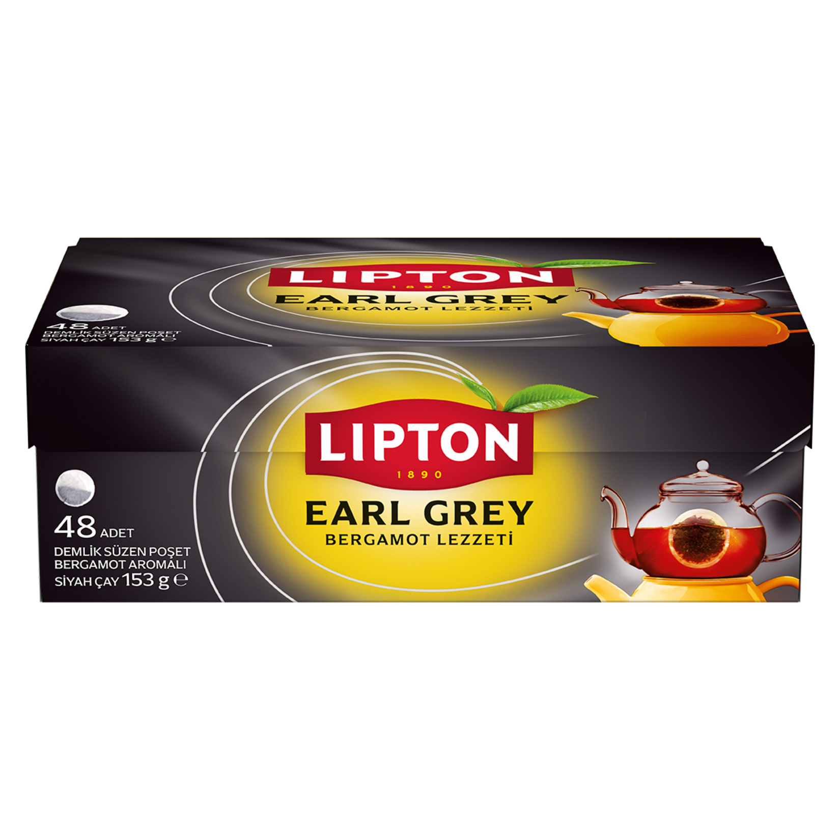 Lipton Earl Grey Demlik Poşet Çay 48'li 153 G - Görsel 1