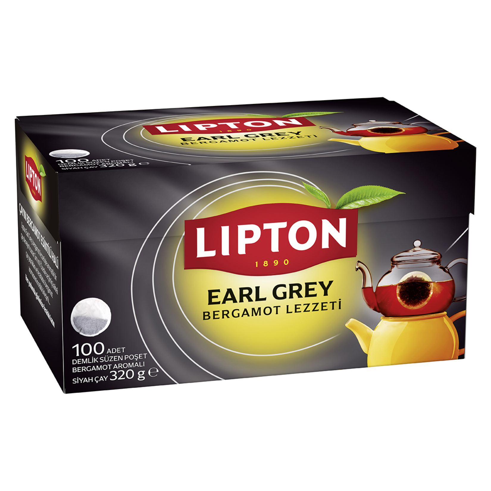 Lipton Earl Grey Demlik Poşet Çay 100'lü 320 G - Görsel 2