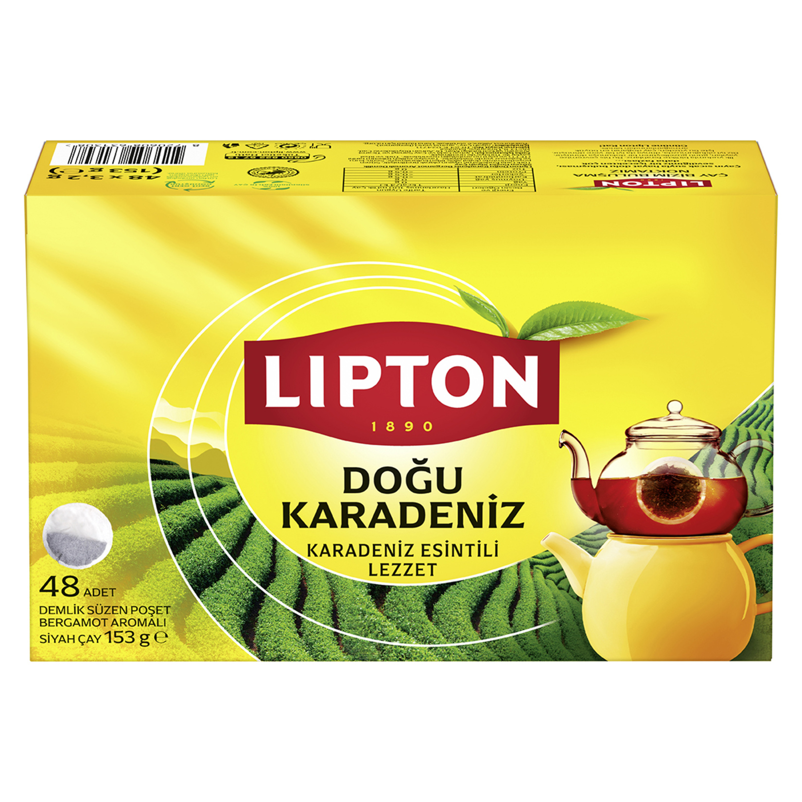 Lipton Doğu Karadeniz Demlik Poşet Çay 48'li 153 G - Görsel 1