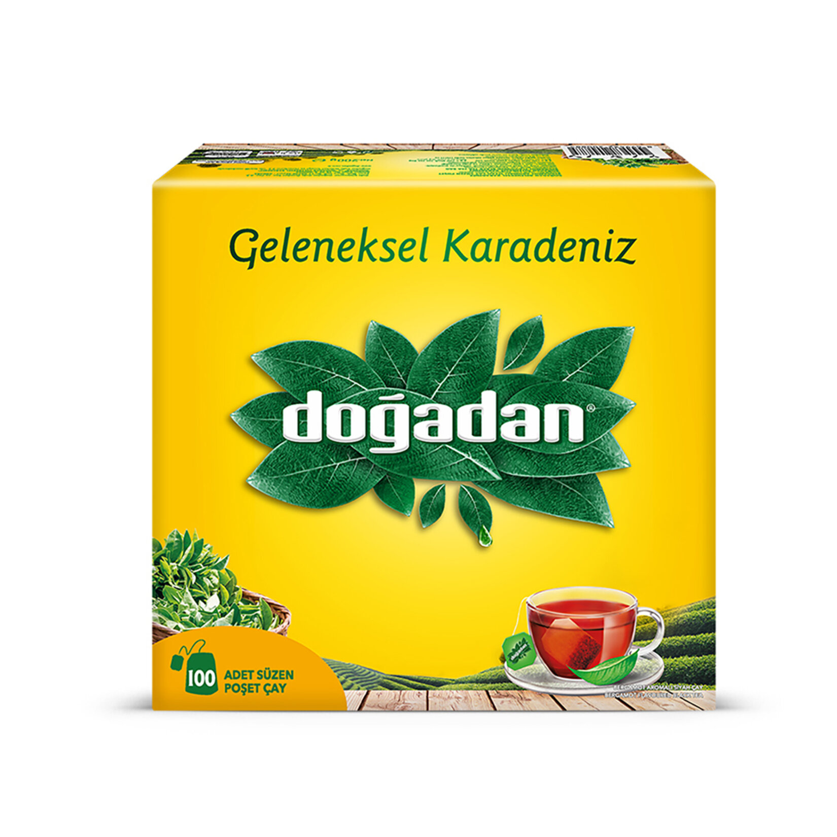 Doğadan Geleneksel Karadeniz Bardak Poşet Çay 100'lü 200 G