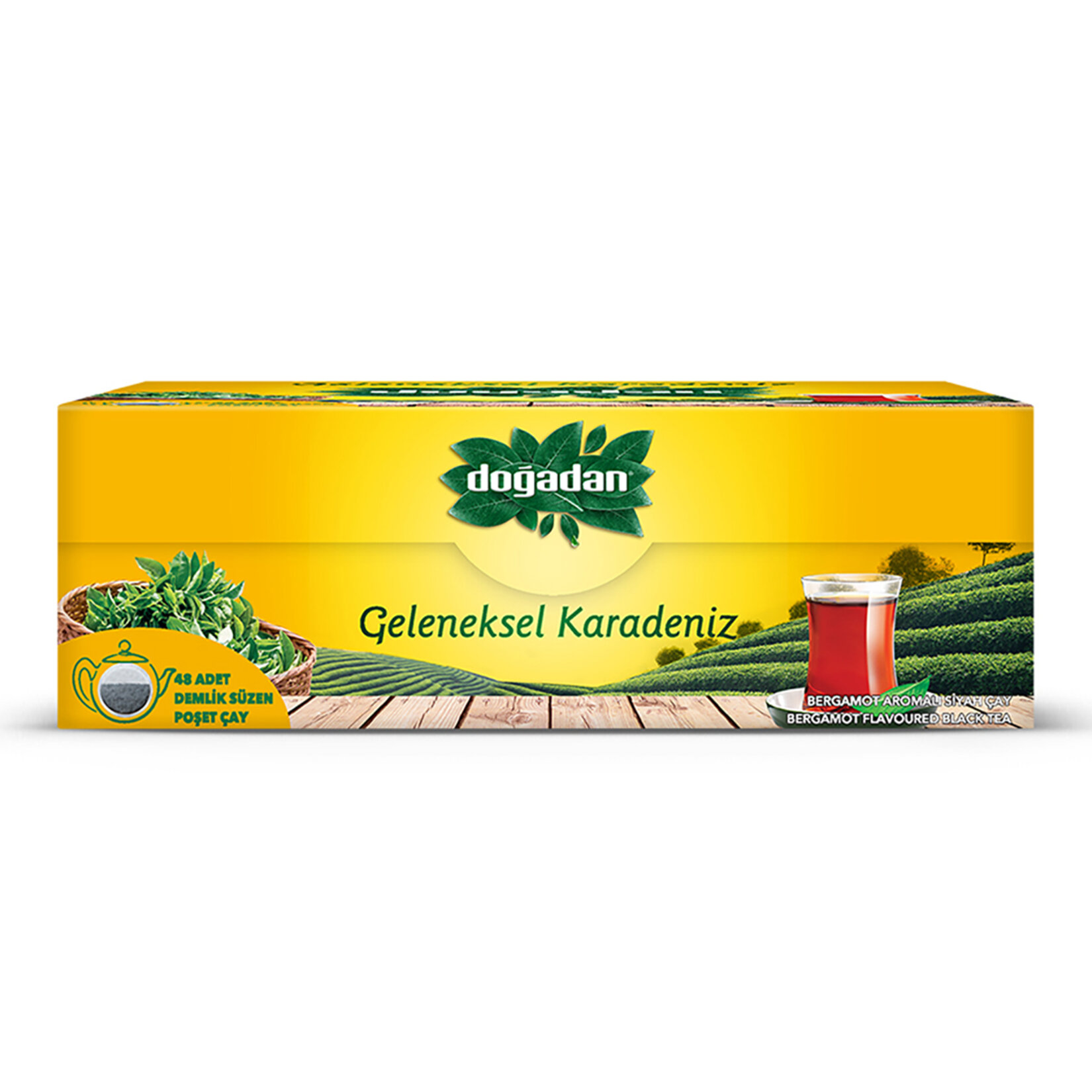 Doğadan Geleneksel Karadeniz Demlik Poşet Çay 48'li 153 G