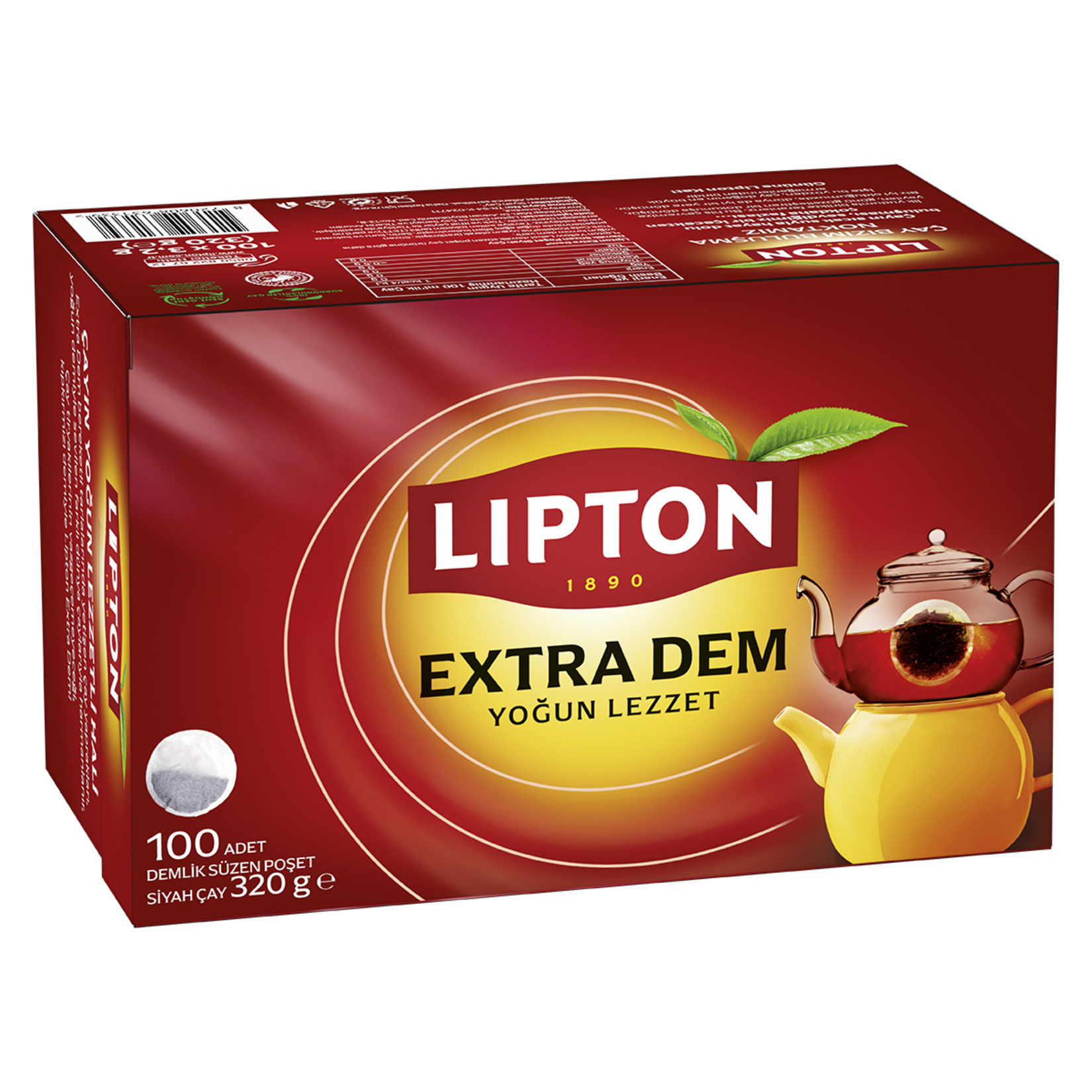 Lipton Extra Dem Demlik Süzen Poşet Siyah Çay 100'lü 320 G - Görsel 2