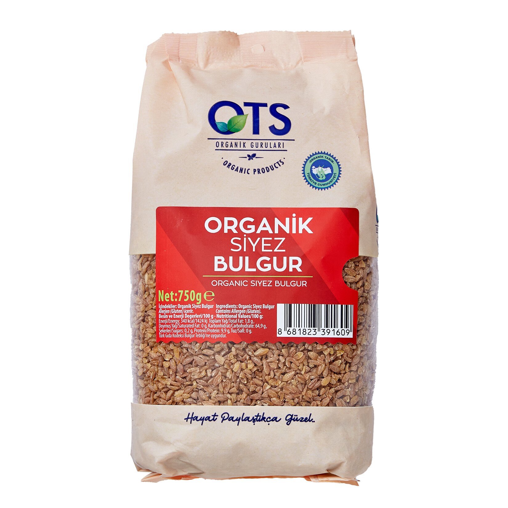 Ots Organik Siyez Bulguru 750 G