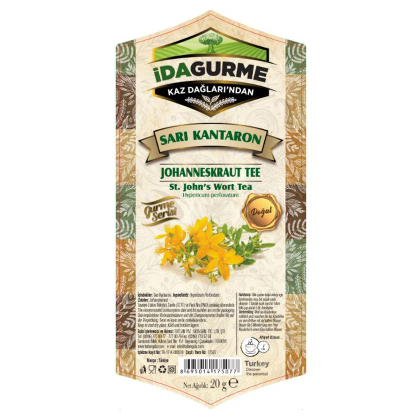 İda Gurme Sarı Kantaron 20 G