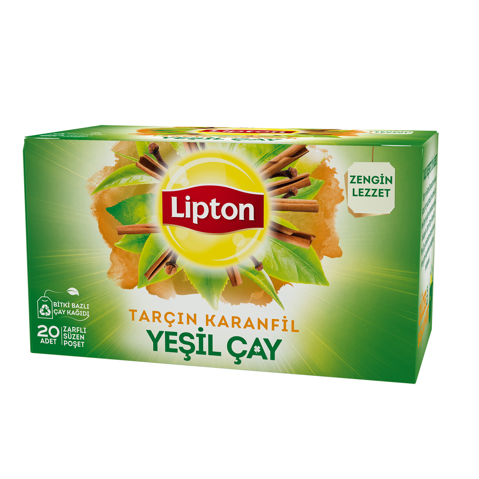 Lipton Karanfil Tarçın Yeşil Çay 20'li Bardak Poşet 30 G - Görsel 3