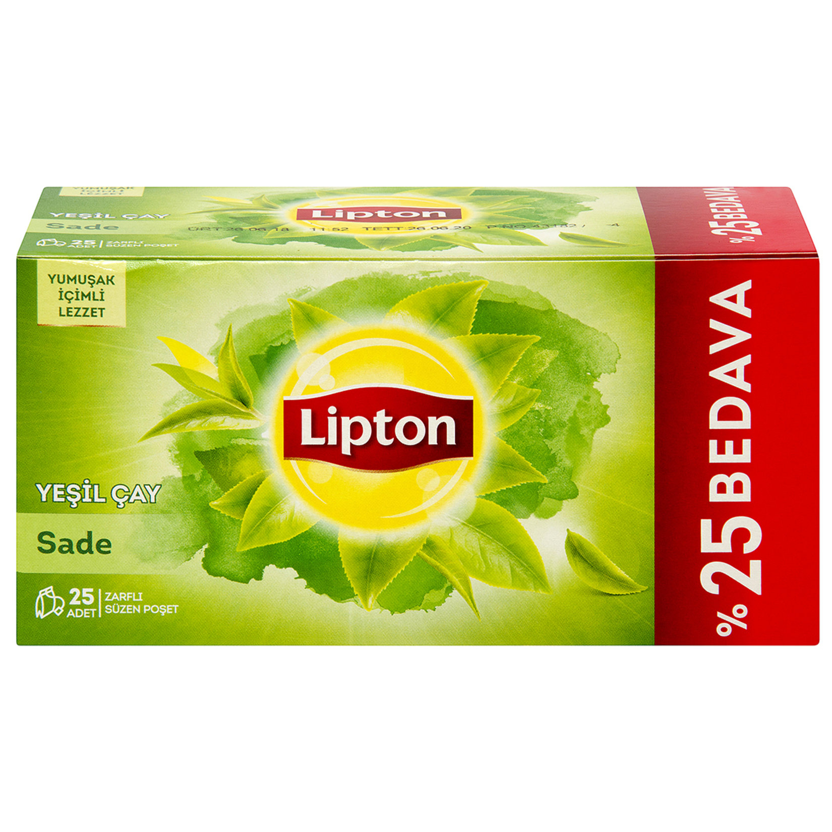 Lipton Yeşil Çay 25'Li (%25 Bedava) 50 G