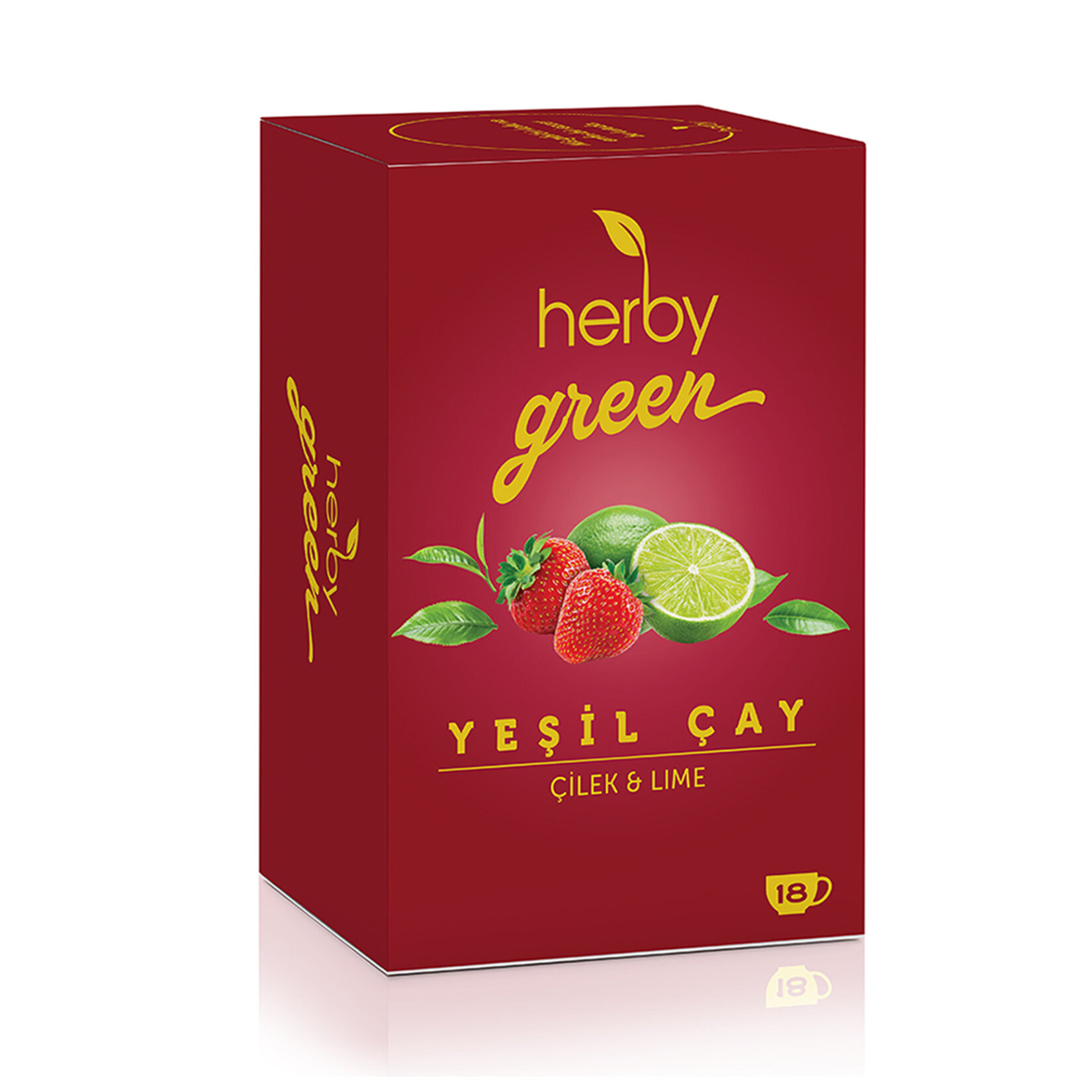 Herby Yeşil Çay Çilek & Lime 18'li 27 G