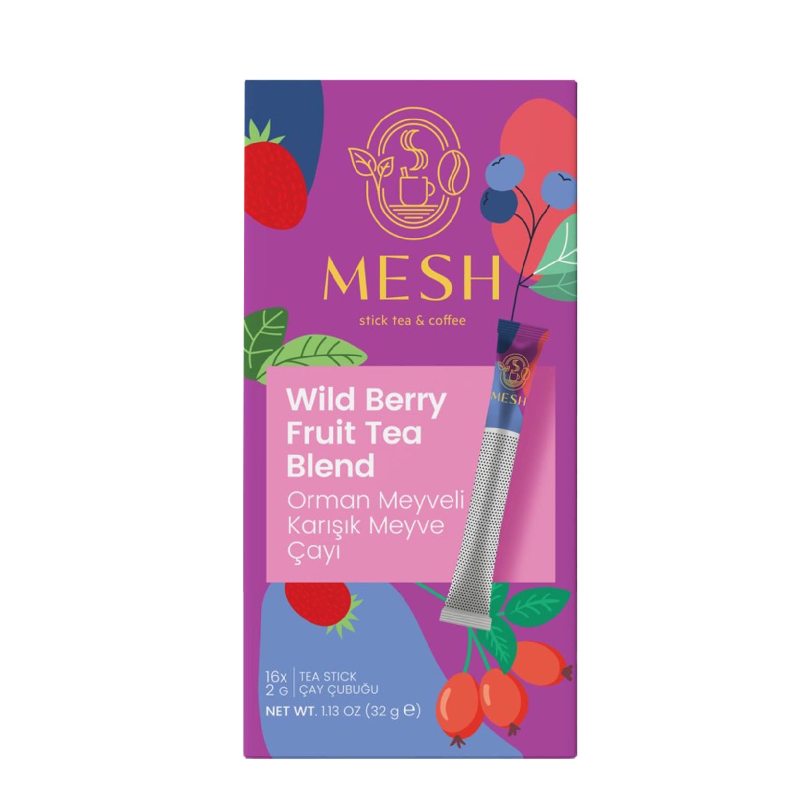 Mesh Stick Orman Meyve Karışımı Meyve Çayı 16'lı 32 G
