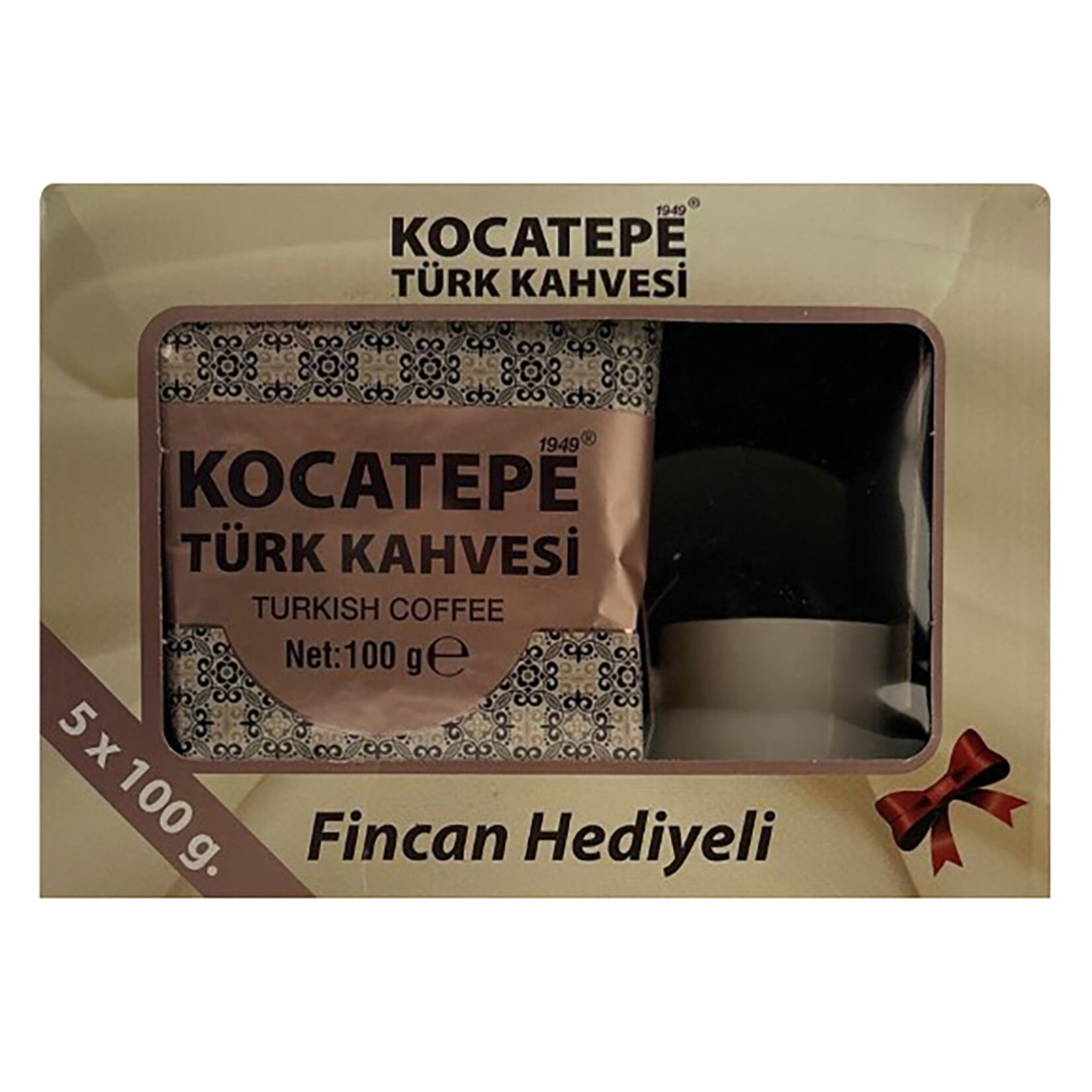 Kocatepe Kahve Türk Kahvesi Fincan Seti Hediye 5 x 100 G