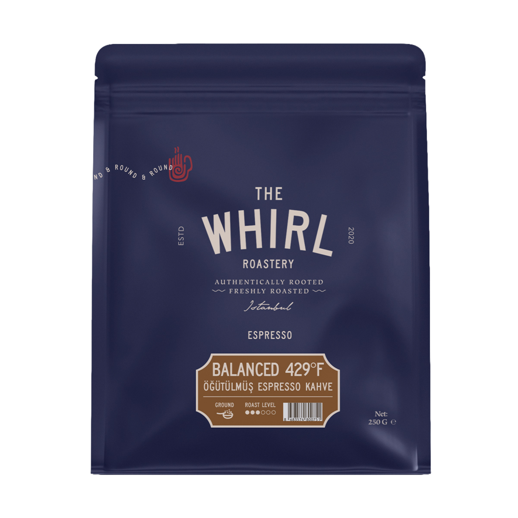 The Whirl Balanced Espresso Öğütülmüş Kahve  429°F 250 G