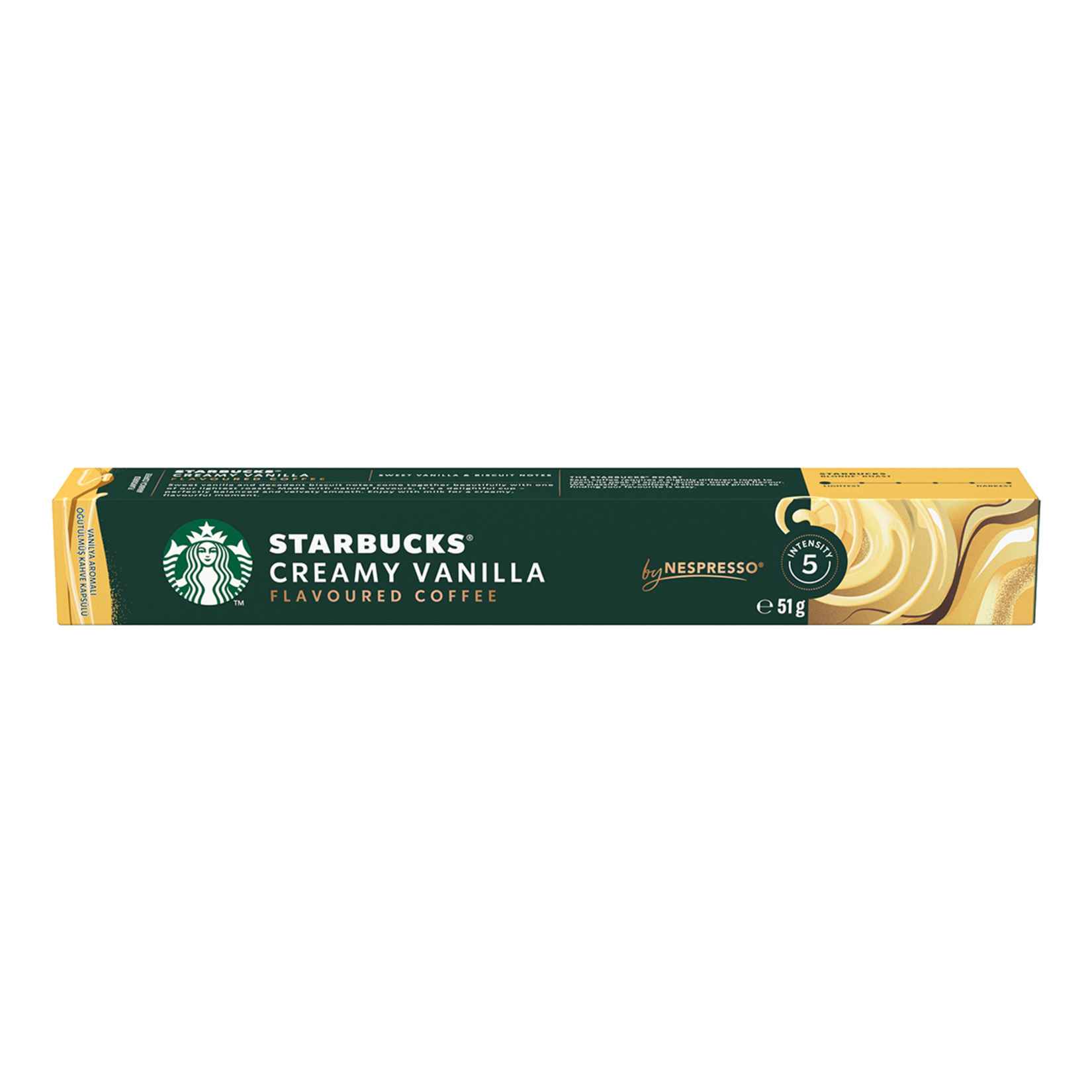 Starbucks By Nespresso Creamy Vanilla Kapsül Kahve 10'lu 51 G - Görsel 1