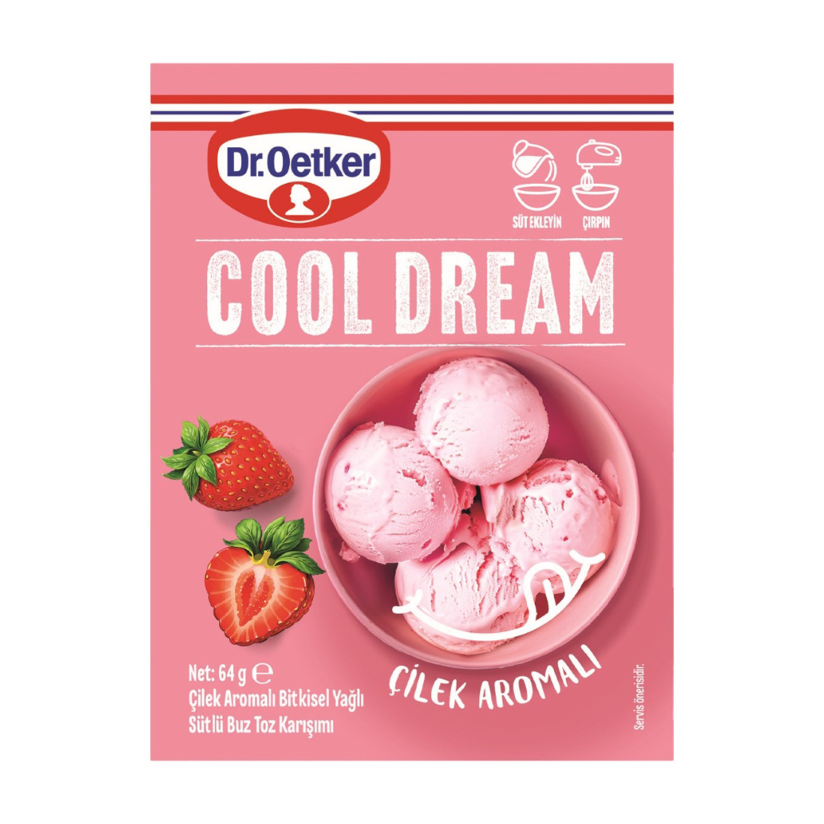 Dr.Oetker Cool Dream Çilek Aromalı 64 G - Görsel 1