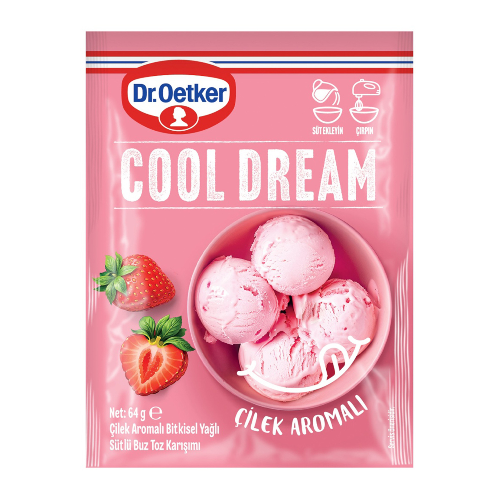 Dr.Oetker Cool Dream Çilek Aromalı 64 G - Görsel 3