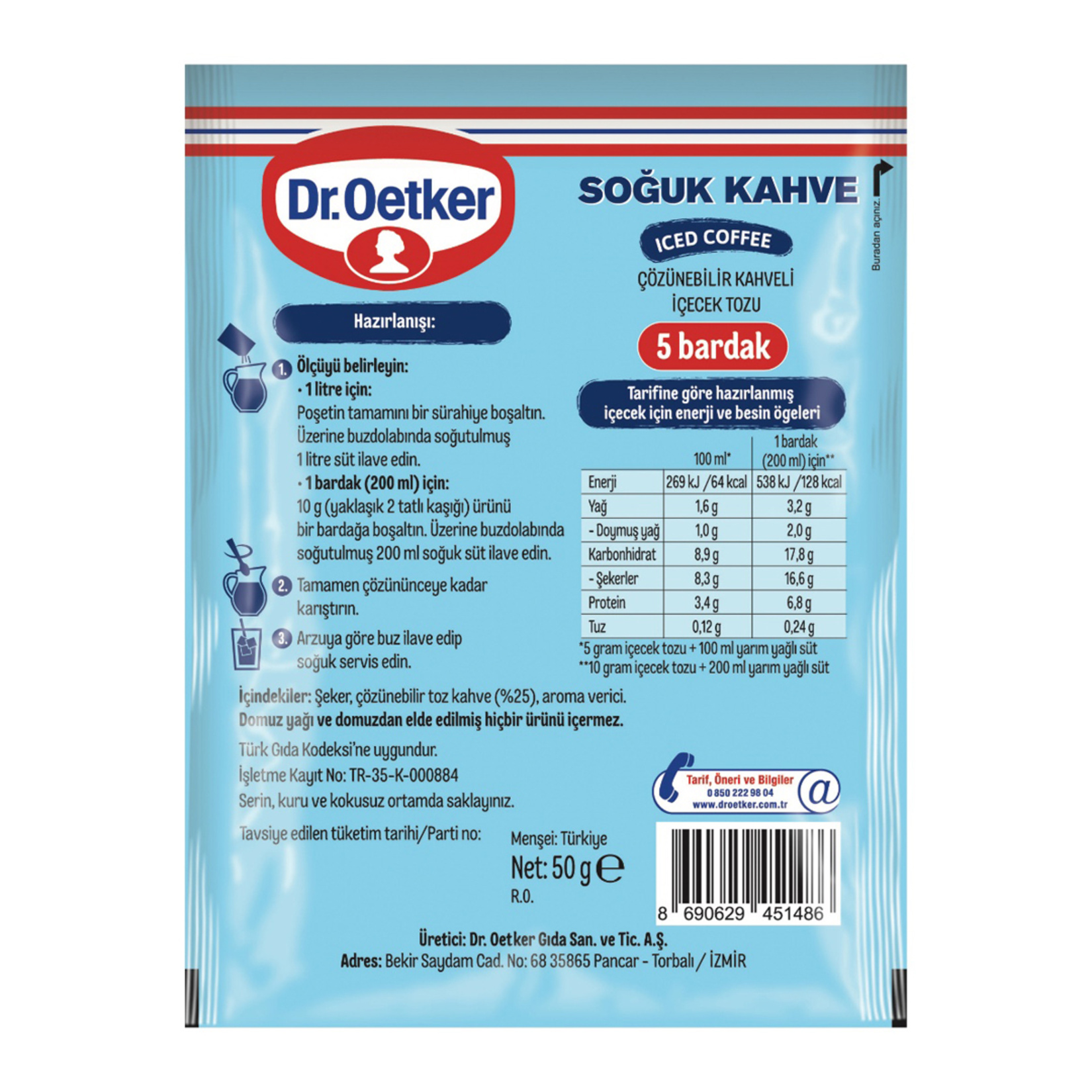 Dr.Oetker Soğuk Kahve 50 G - Görsel 2