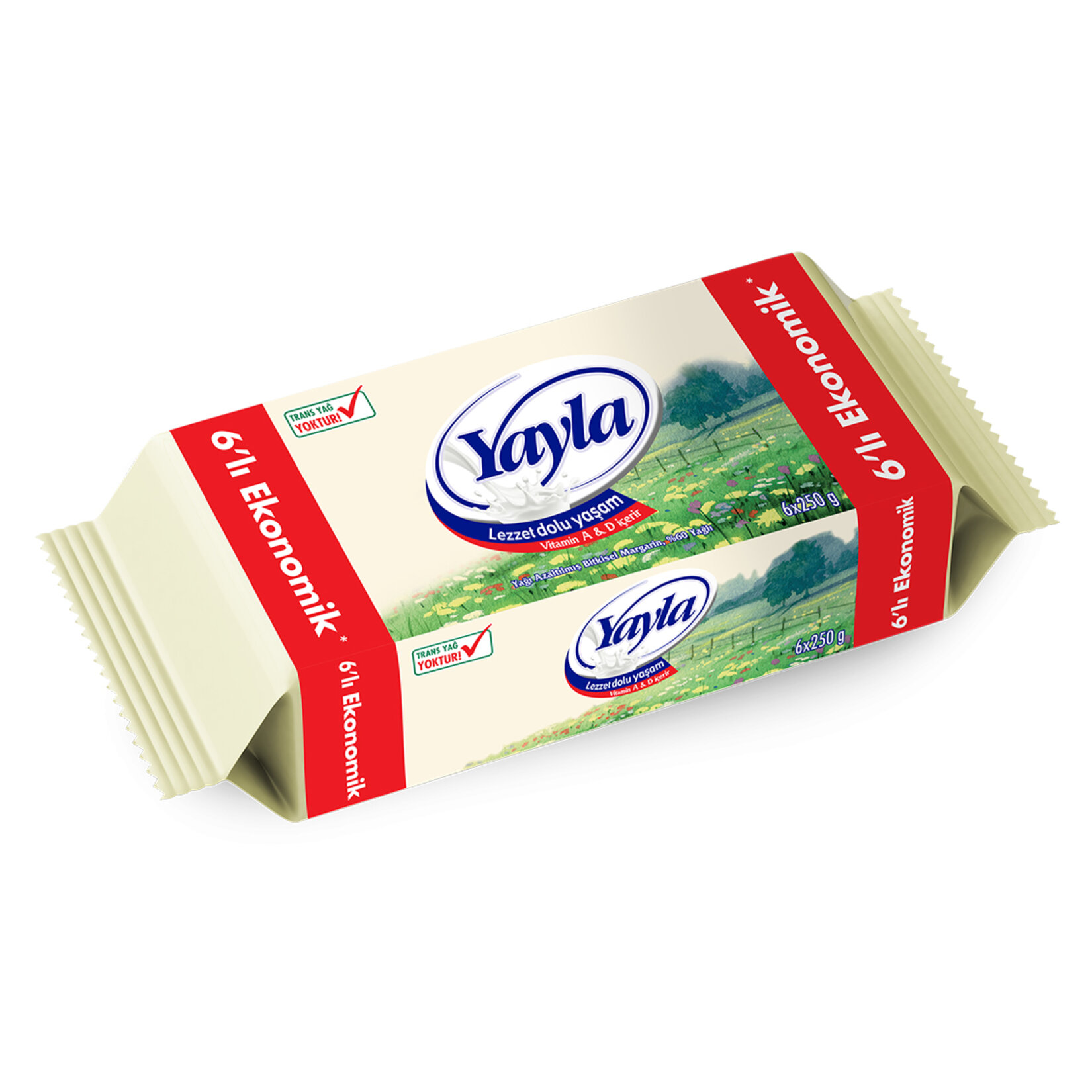 Yayla Eko Paket Margarin 6x250g