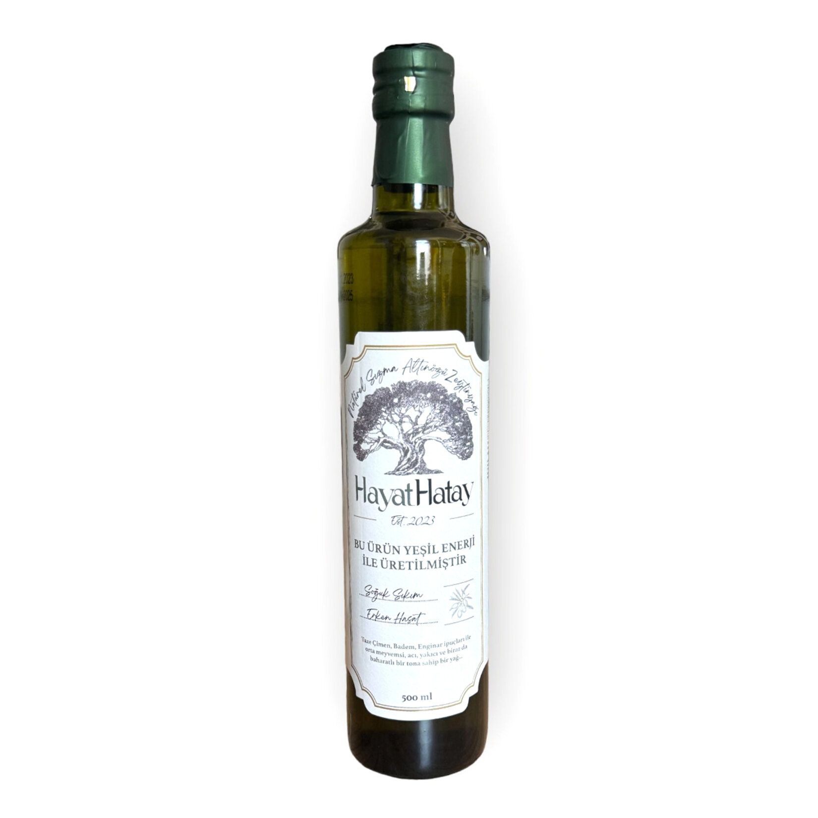 Hayat Hatay Naturel Sızma Soğuk Sıkım Zeytinyağı 500 Ml