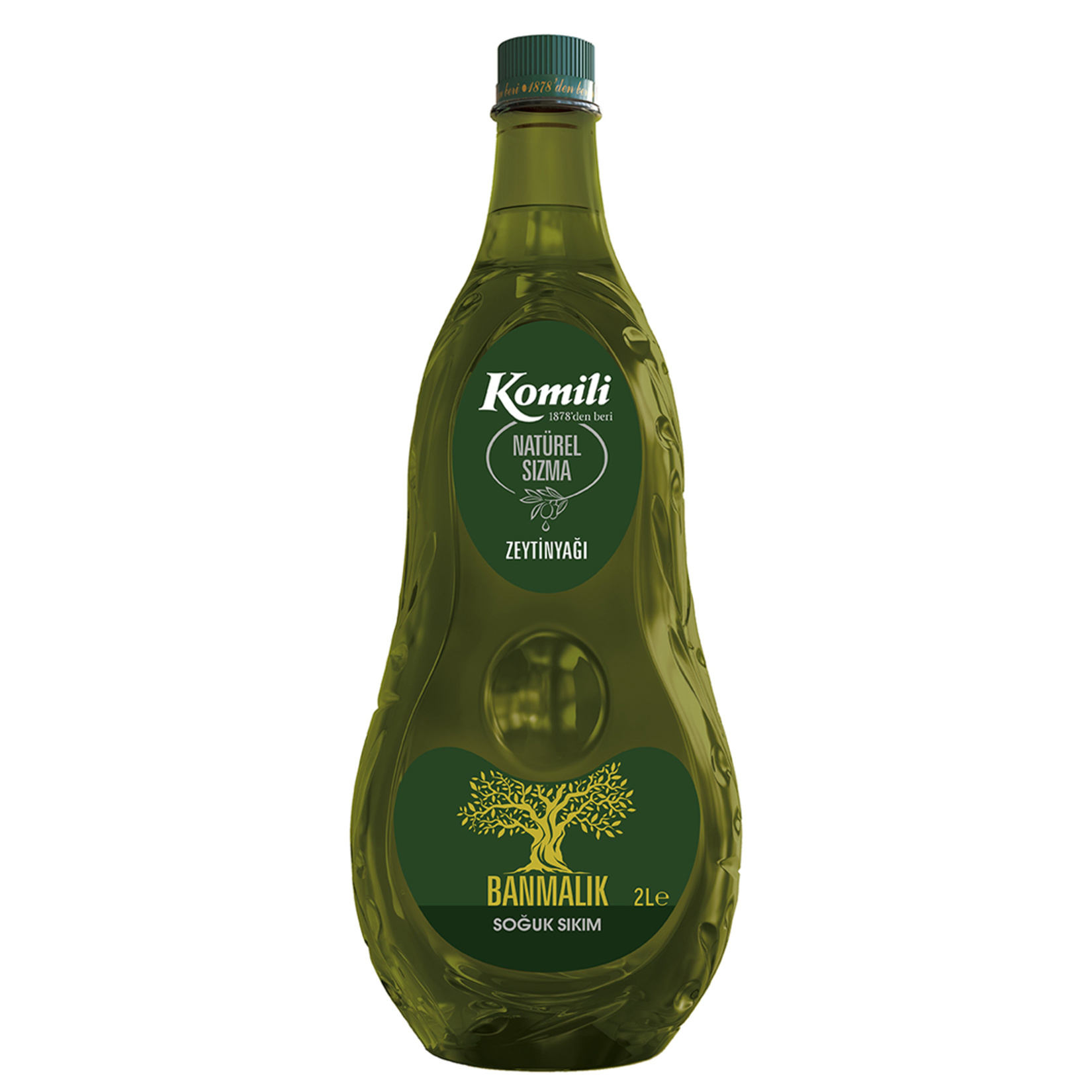 Komili Banmalık Soğuk Sıkım Natural Sızma Zeytinyağı 2 L - Görsel 1
