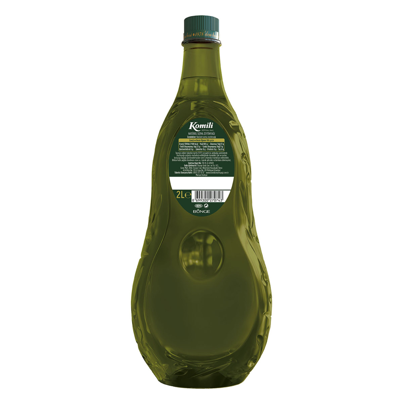 Komili Banmalık Soğuk Sıkım Natural Sızma Zeytinyağı 2 L - Görsel 2