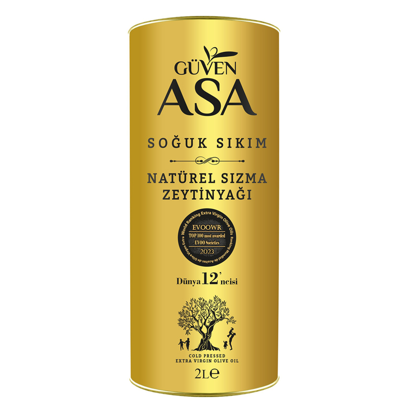 Güven Asa Soğuk Sıkım Natürel Sızma Zeytinyağı 2 L