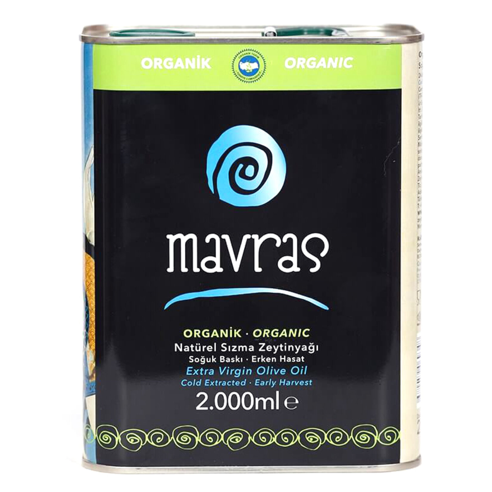 Mavras Organik Sızma Zeytinyağı 2 L
