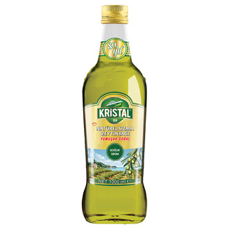 Kristal Natürel Sızma Zeytinyağı Yumuşak Doğal Lezzet 1 L Cam