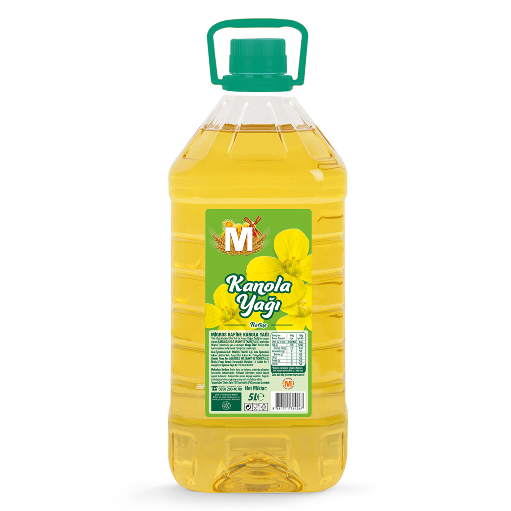 Migros Kanola Yağı 5 L